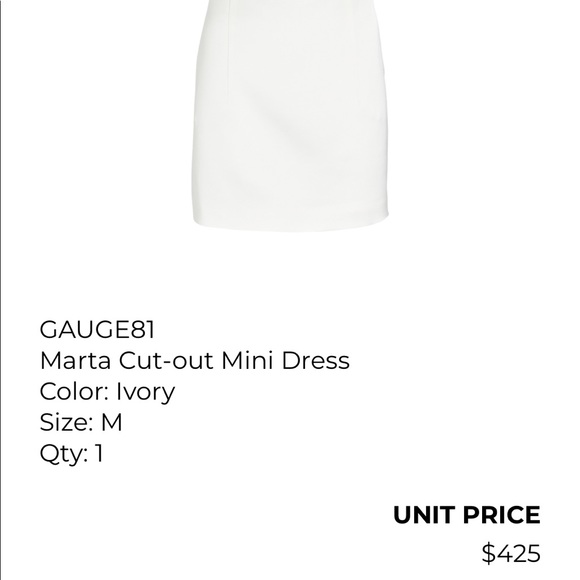 Gauge81 cutout dress from Intermix in Ivory - Picture 2 of 9